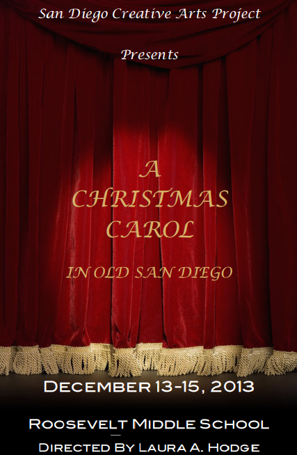 poster for A Christmas Carol in Old San Diego